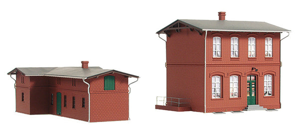 Auhagen 11389 Administrative building with shed