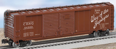 O Lionel CB&Q Double Door Boxcar with End Doors