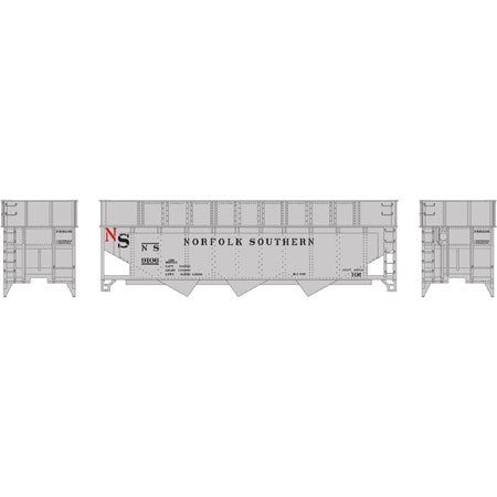 N Athearn 40' Wood Chip Hopper w/Load, NS #9106