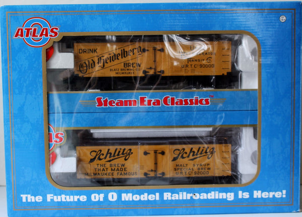 O, 3 Rail Atlas 36' Special Milwaukee Wood Reefer 2-Pack Item #8064 (Previously Owned)