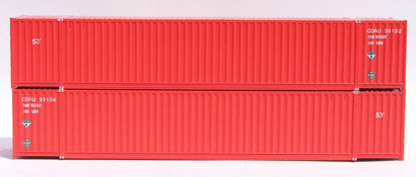N JTC Canadian Tire Red Box Scheme 53' Corrugated Side Containers (2)