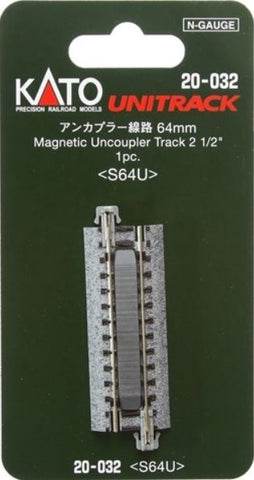 N Kato Magnetic Uncoupler Track 2 1/2" #20-032