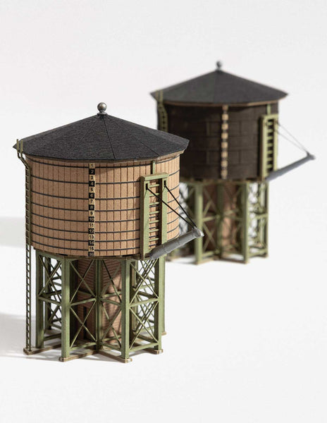 Z Scale Archistories 103251 Wood - Light Brown Water Tower