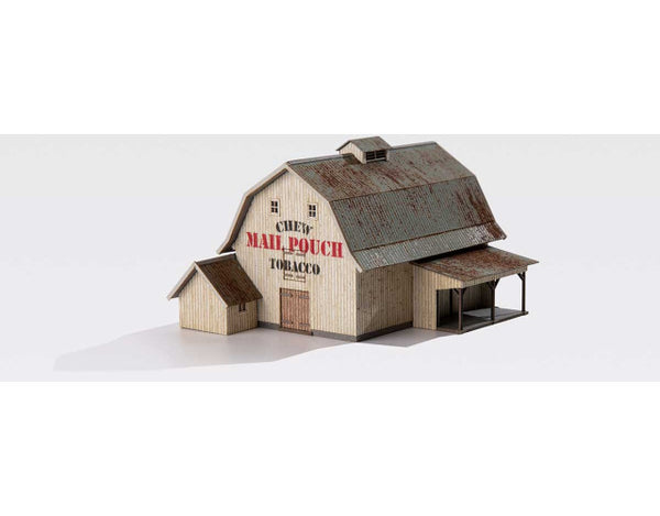 Z Scale Archistories 106221 Gambrel Barn | White Kit