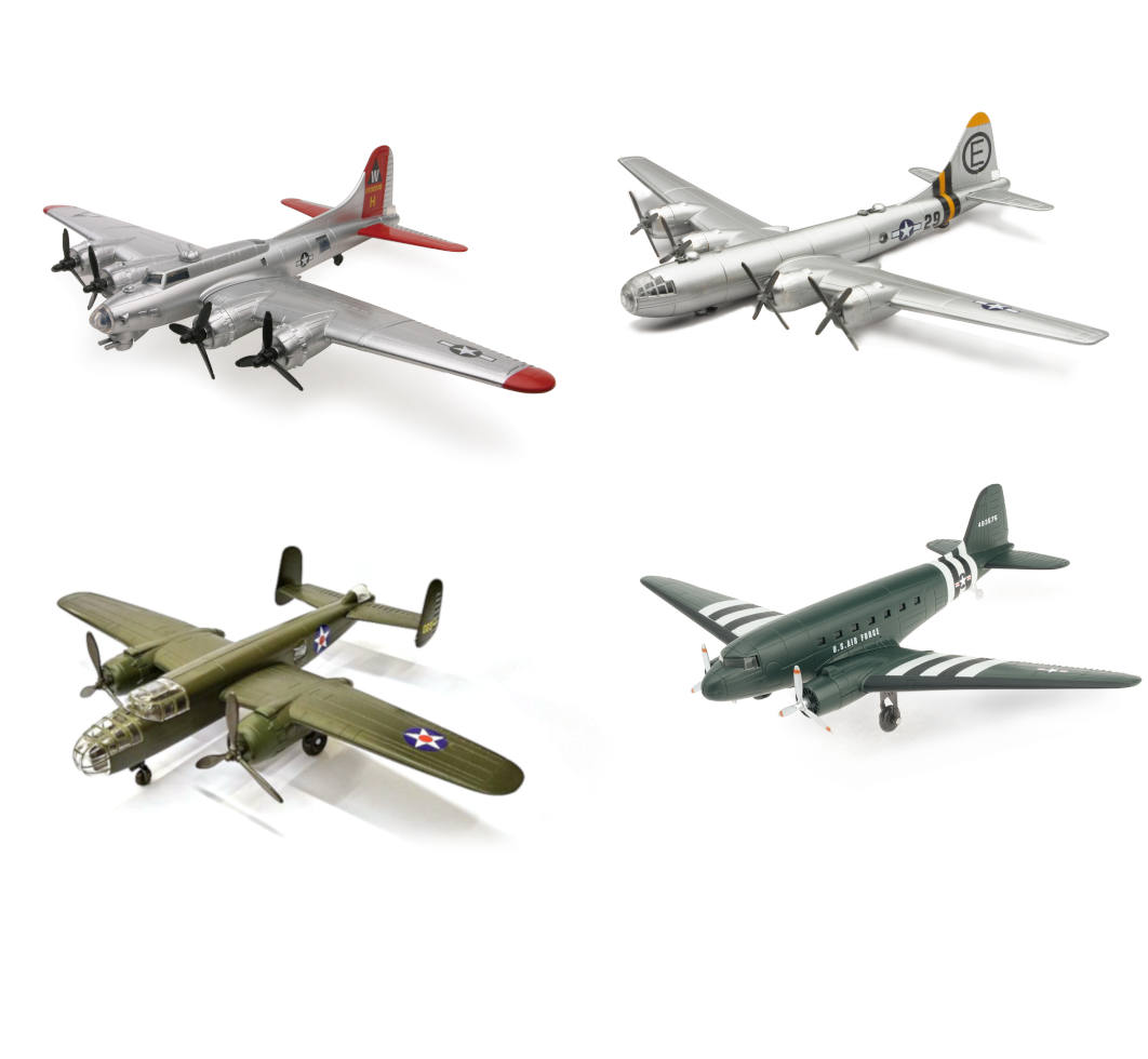 O New-Ray WWII Bombers/Transport Classic Planes Model Kit