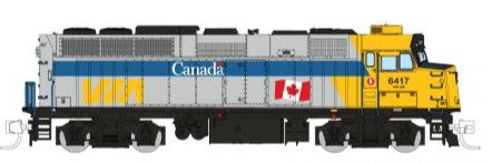 N Rapido VIA RAIL CANADA GMD F40PH-2D Locomotive (Canada Scheme) w/DCC and Sound