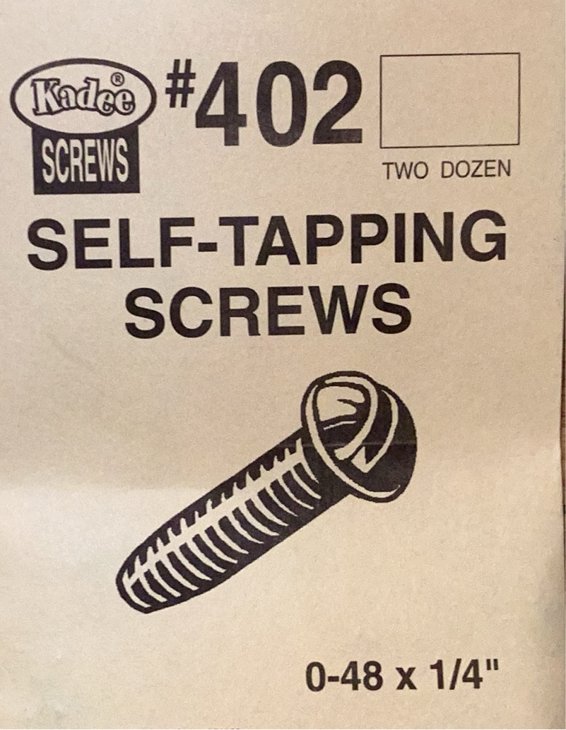 HO Kadee #402 Metal Roundhead Screws
