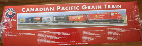 O, Lionel Canadian Pacific Grain Train Set w/TMMC Item 6-31736
