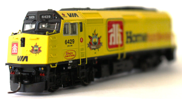 N Rapido General Motors Diesel Locomotive F40PH-2D VIA RAIL CANADA (Home Hardware Scheme) w/DCC and Sound
