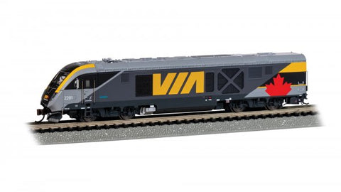 N Bachmann Siemens VIA Rail SCV-42 Charger Locomotive w/DCC, Sound Item 69051
