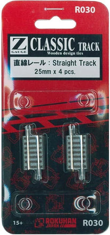 Z Scale Rokuhan R030 25mm Straight Track