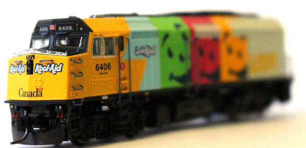 N Rapido General Motors Diesel Locomotive F40PH-2D VIA RAIL CANADA (Kool Aid Scheme) w/DCC and Sound