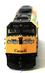 N Rapido General Motors Diesel Locomotive F40PH-2D VIA RAIL CANADA (Kool Aid Scheme) w/DCC and Sound