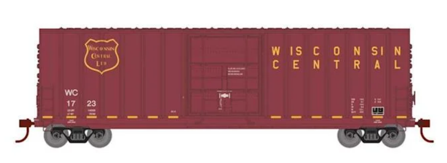 HO Roundhouse Wisconsin Central 50' HI-Cube Ribbed Boxcar RND1672