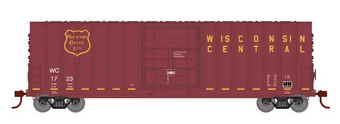 HO Roundhouse Wisconsin Central 50' HI-Cube Ribbed Boxcar RND1672