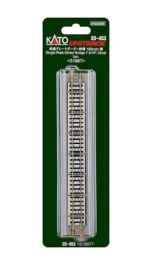 Kato N Scale 7 5/16" Single Plate Girder Bridge -Silver #20-453