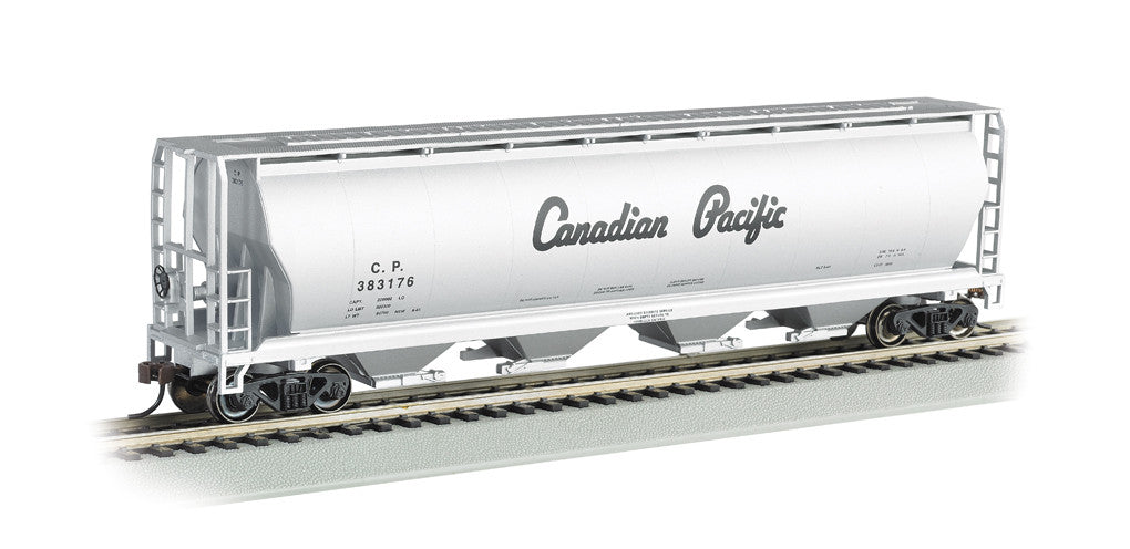 Bachmann HO Cylindrical Grain Hopper Canadian Pacific (Silver)