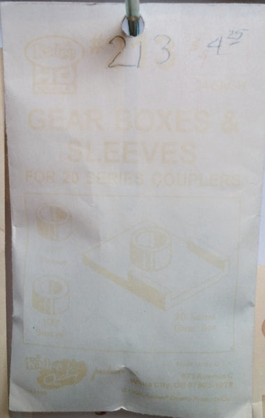 HO Kadee #213 Gear Boxes and Sleeves