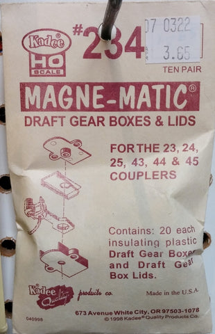 HO Kadee #234 Draft Gear Boxes and Lids