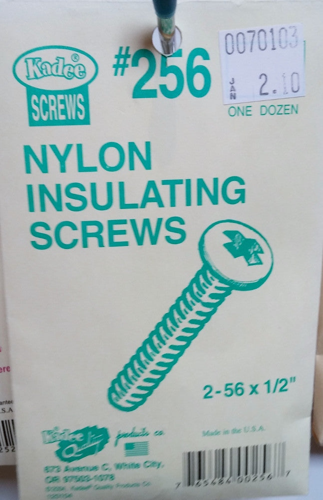 HO Kadee #256 Nylon Insulating Screws
