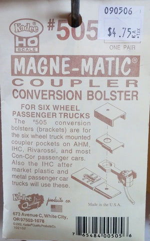 HO Kadee #505 Coupler Conversion Bolster