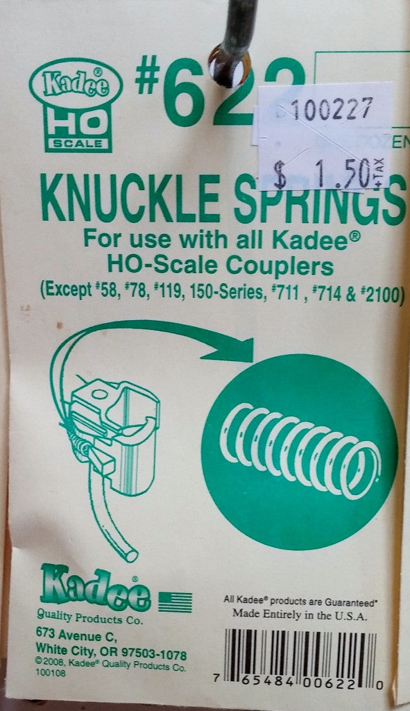 HO Kadee #622 Knuckle Springs