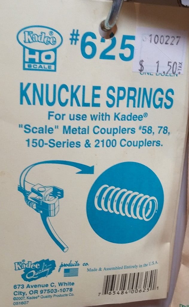 HO Kadee #625 Knuckle Springs