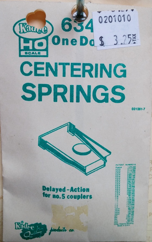 HO Kadee #634 Centering Springs
