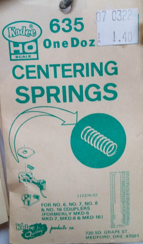 HO Kadee #635 Centering Springs