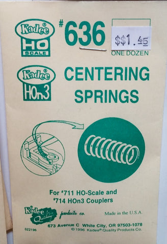 HO Kadee #636 Centering Springs