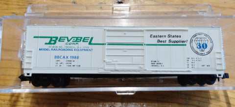 Life-Like N Scale BevBel Crop BBAX 1988 Box Car