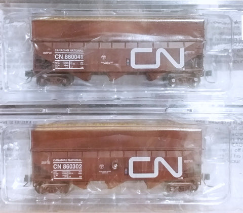 Bluford Shops CN 3-Bay offset Side Hopper w/ Flat Wood Chip Extensions (2)
