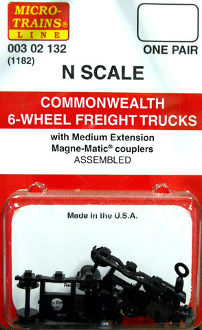 Micro-Trains N Scale Commonwealth 6-Wheel Freight Trucks