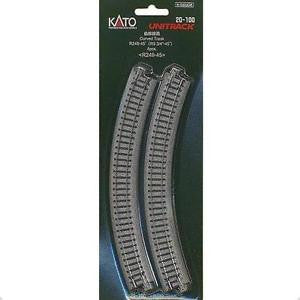Kato N Scale R9 3/4" 45 Degree Curved Track #20-100
