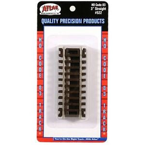 Atlas HO Code 83 3" Straight #522