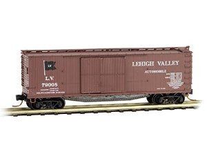 N Micro-Trains Lehigh Valley 40' Dbl. Sheathed-Wood Boxcar