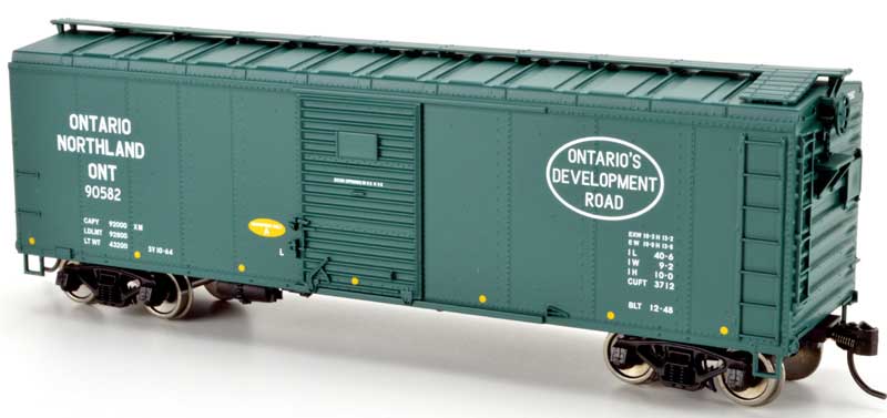 HO Scale Ontario Northland 40' Boxcar 90975 Bowser Item 42453