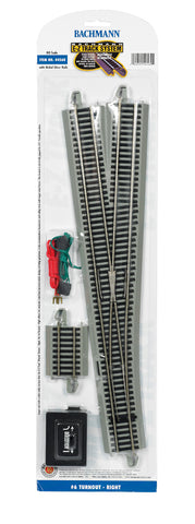 Bachmann HO E-Z Track #6 Right Turnout 44560