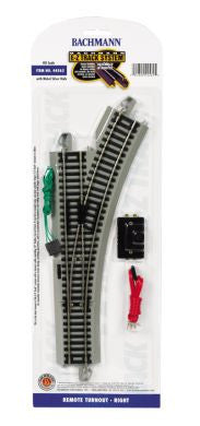 HO Bachmann EZ Track Right Remote Turnout #44562