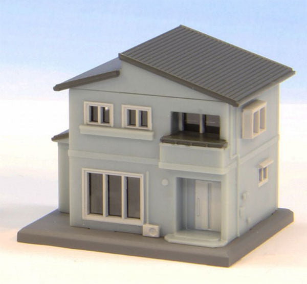 Z Scale Rokuhan Blue Two-Story House B #S043-2