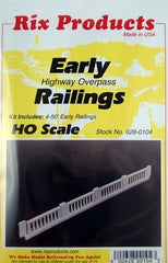 HO Rix Products Early Highway Overpass Railings 628-0104