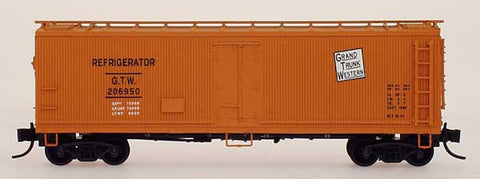 N InterMountain Grand Trunk Western Wood Refrigerator Car #206950