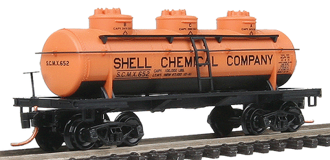N Micro-Trains Shell ACF 3-Dome Tank Car 066-00-012
