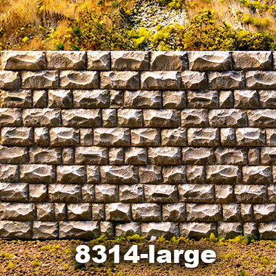 O/G Gauge Chooch Cut Stone Interconnecting Wall #8314