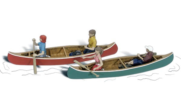 N Woodland Scenics Canoers A2200