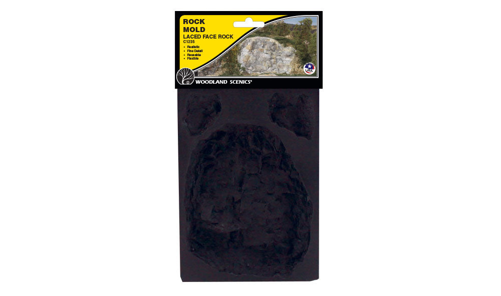 Woodland Scenics Laced Face Rock Mold #C1235
