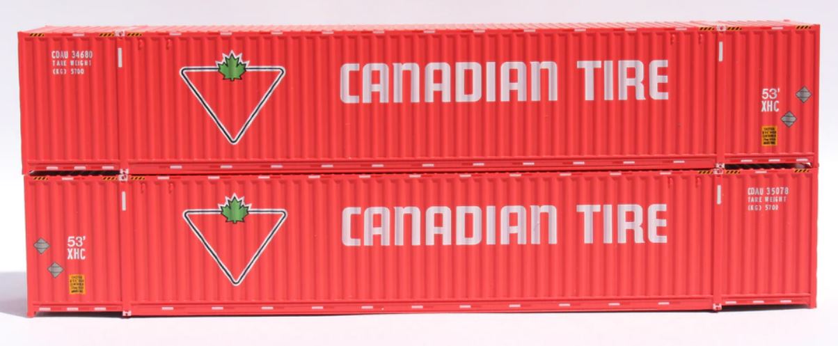 N JTC Canadian Tire Set #3 53' Corrugated Side Containers (2)