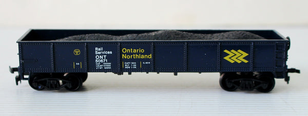 HO Life-Like Ontario Northland Gondola with Load #8462B (Previously Owned)