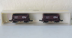 N Model Power CN (Brown) Ore Cars (2) #2870 (Previously Owned)