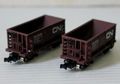 N Model Power CN (Brown) Ore Cars (2) #2870 (Previously Owned)